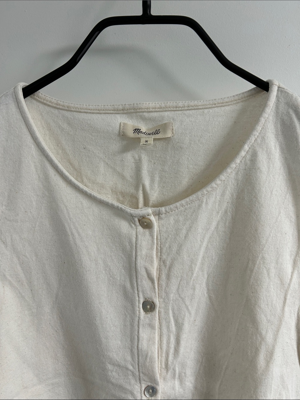 madewell - button-front crewneck crop tank - Picture 2 of 8